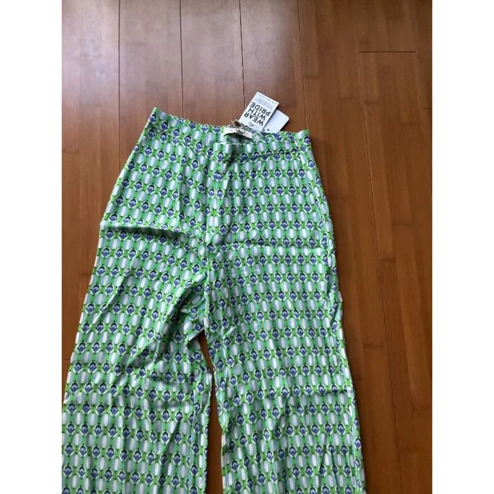 Favorite Daughter Women's The Friday Pant Green viscose NWOT 2 - Picture 4 of 8
